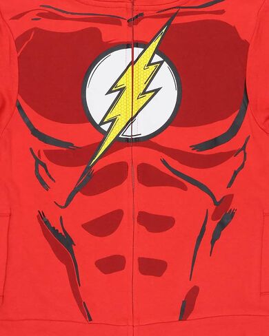 DC Comics The Flash Boy's Muscle Costume Design Full Zip Hoodie Sweatshirt in Saudi Arabia