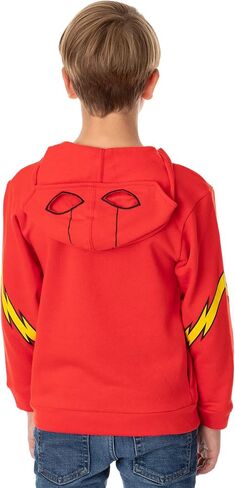 DC Comics The Flash Boy's Muscle Costume Design Full Zip Hoodie Sweatshirt in Saudi Arabia