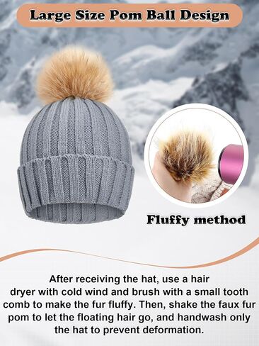 9 Pieces Winter Beanie Hat Scarf Touchscreen Gloves Set for Women Warm Knitted Pom Pom Beanie Soft Warm Elastic Skull Caps Scarves Gloves for Women Men in Saudi Arabia