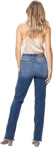 Judy Blue High Waist Destroy & Fray Hem Straight in Saudi Arabia