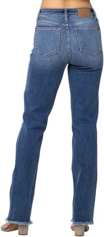 Judy Blue High Waist Destroy & Fray Hem Straight in Saudi Arabia