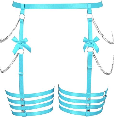 Waist Body Harness Garter Belts Women's Plus Size Punk Gothic Leg Ring Adjustable Lingerie Halloween Party Clup in Kuwait