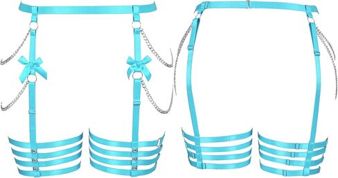 Waist Body Harness Garter Belts Women's Plus Size Punk Gothic Leg Ring Adjustable Lingerie Halloween Party Clup in Kuwait