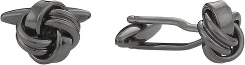 Cuff-Daddy Gunmetal Knot Cufflinks with Presentation Gift Box for Wedding Party Groomsmen Ushers in Saudi Arabia