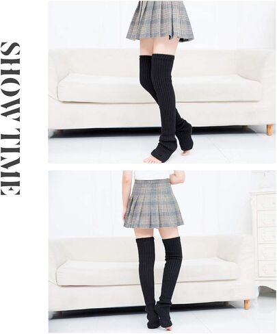 Joyingtwo Thigh Highs Leg Warmers for Women Over Knee High Leg Warmer Crochet Long Socks in Saudi Arabia