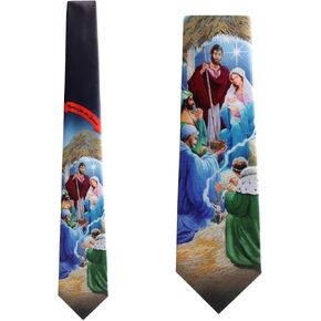 mumusung Nativity Scene Tie Mens Manger Neckties in Saudi Arabia