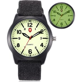 Gosasa Unisex Military Watches Sport Textile Nylon Strap Stylish Men Watch Luminous Fashion Watches Analog Display Quartz Waterproof Casual Wristwatch in Kuwait