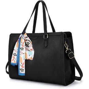 Missnine Laptop Tote Bag for Women 15.6 Inch Leather Work Bags Teacher Computer Purse Briefcase Handbag for Office, Travel in Kuwait