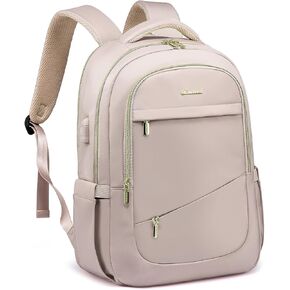 LOVEVOOK Laptop Backpack for Women, Slim Business Laptops Bag with Separate Computer Compartment Stylish Daypack for College Work Travel, Fits 15.6" Laptop