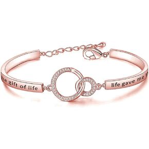 Gzrlyf Stepdaguther Bracelet Step Daughter Gifts for Daughter in Law Stepdaughter Wedding Gifts I Didn't Give You the Gift of Life Life Gave Me the Gift of You