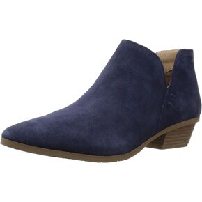 Kenneth Cole REACTION Women's Side Way Low Heel Ankle Bootie, Navy, 8 M US