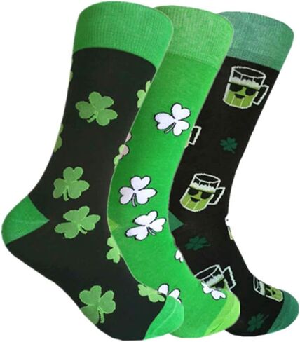 Triple M Plus Men's Mid Calf Green Dress socks,One size fits most men; Sock Size 10-13. in Saudi Arabia