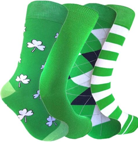 Triple M Plus Men's Mid Calf Green Dress socks,One size fits most men; Sock Size 10-13. in Saudi Arabia