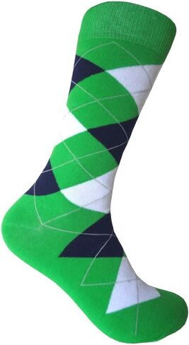 Triple M Plus Men's Mid Calf Green Dress socks,One size fits most men; Sock Size 10-13. in Saudi Arabia