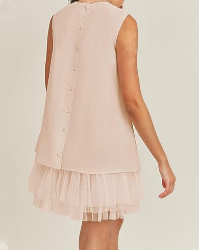 فساتين كوكتيل من LookbookStore للنساء لحفلات الزفاف فستان من التول بدون أكمام فساتين صيفية للمناسبات الخاصة in Kuwait