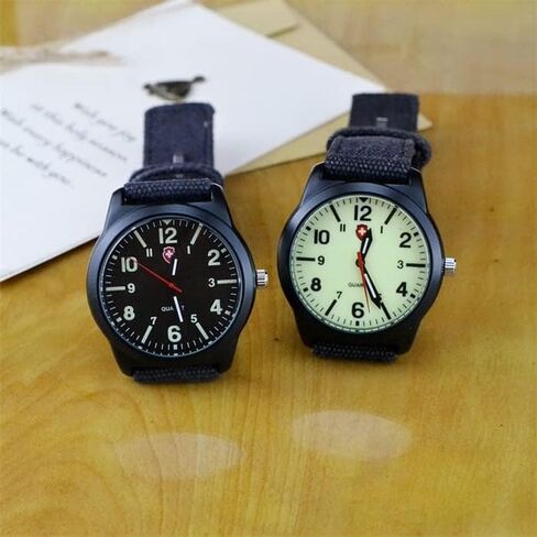 Gosasa Unisex Military Watches Sport Textile Nylon Strap Stylish Men Watch Luminous Fashion Watches Analog Display Quartz Waterproof Casual Wristwatch in Kuwait