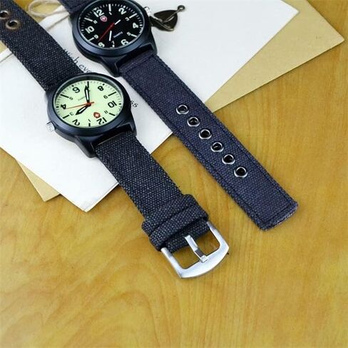 Gosasa Unisex Military Watches Sport Textile Nylon Strap Stylish Men Watch Luminous Fashion Watches Analog Display Quartz Waterproof Casual Wristwatch in Kuwait