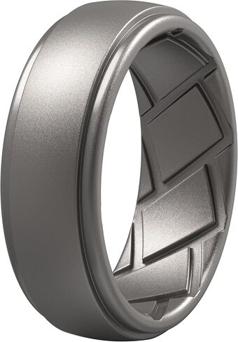 Saco Band Silicone Ring Wedding Band for Men - 8.8mm Width 2.3mm Thick in Kuwait