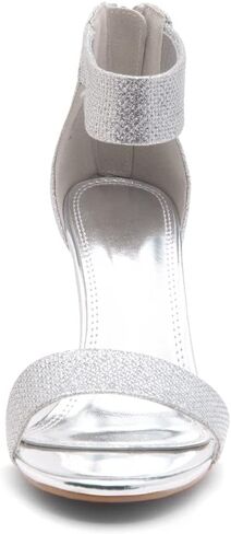 Herstyle Womens RROSE Chunky Low Heels Open Toe Ankle Strap Heeled Sandals with Back Zipper Dressy Pumps Shoes for Wedding Prom Party Office in Kuwait