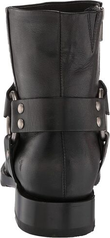 Frye Veronica Harness Short 6" Booties for Women - Leather Upper with Luxurious Leather Lining, Inside Zipper, Snap Harness, and Rubber Lug Outsole in Kuwait