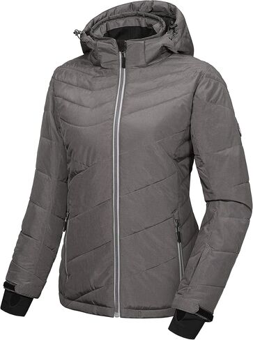 Little Donkey Andy Women's Warm Windproof Ski Insulated Jacket Water Repellent Winter Snowboarding Snow Coat in Kuwait