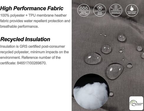 Little Donkey Andy Women's Warm Windproof Ski Insulated Jacket Water Repellent Winter Snowboarding Snow Coat in Kuwait