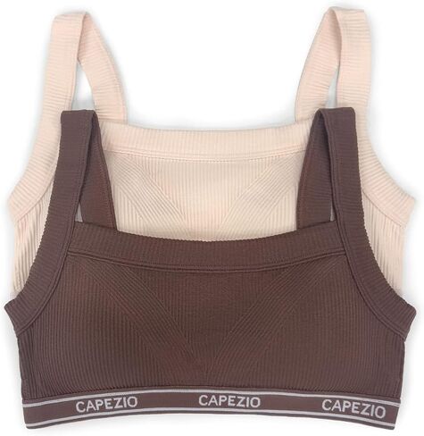 Capezio Women's Double Lined Ribbed Bra in Saudi Arabia