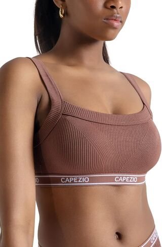 Capezio Women's Double Lined Ribbed Bra in Saudi Arabia