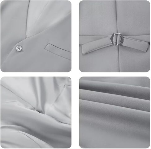 Mens Suit Slim Fit Suits for Men 2 Pieces Tuxedo Vest Pants Set Wedding Prom Waistcoat & Trousers in Kuwait