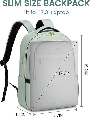LOVEVOOK Laptop Backpack for Women, Slim Business Laptops Bag with Separate Computer Compartment Stylish Daypack for College Work Travel, Fits 15.6" Laptop in Saudi Arabia