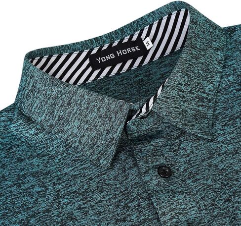 قمصان بولو جولف للرجال من Yong Horse بأكمام طويلة وسريعة الجفاف ومناسبة للرياضة وقمصان بولو رياضية غير رسمية in Kuwait