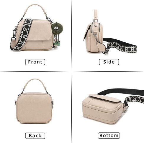 Crossbody Bags for Women Small Leather Purses for Ladies Shoulder Bag with Detachable Straps in Kuwait