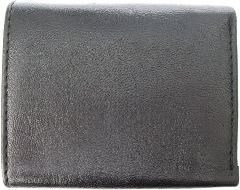 Dangerous Threads Mens Black Leather Wallet Lamb Classic Trifold 731 in Saudi Arabia