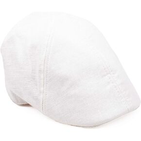 Linen Beret Ivy Duckbill Flat Cap | Elegant and Sophisticated, Peaky Blinders Hat Flat Newsboy Cap | Men's Hat for Golf