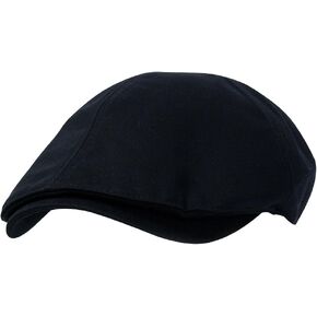 ililily Cotton Flat Cap Cabbie Hat Gatsby Ivy Irish Hunting Newsboy Stretch Fit in Kuwait