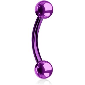 الإلهام Dezigns 14G Titanium IP أكثر من 316L من الفولاذ المقاوم للصدأ الجراحي المنحني - يُباع بشكل فردي in Kuwait