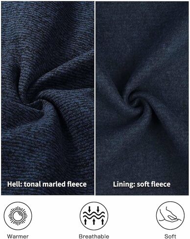 Xsylxgc Men's Fleece Jacket Winter Full Zip Coat Soft Mock Neck Sweatshirt with Zipper Pockets in Kuwait