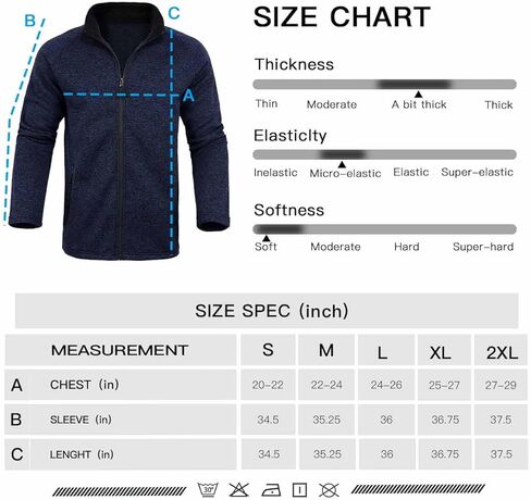 Xsylxgc Men's Fleece Jacket Winter Full Zip Coat Soft Mock Neck Sweatshirt with Zipper Pockets in Kuwait