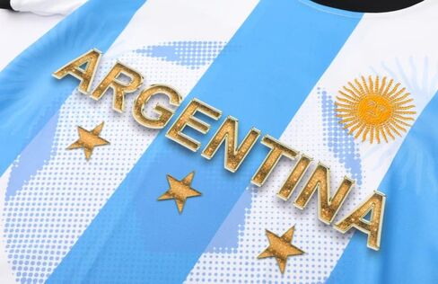 Argentina Champions No.10 Sports Soccer Football Boys Kids Youth Jersey Shirt Kit Set in Kuwait