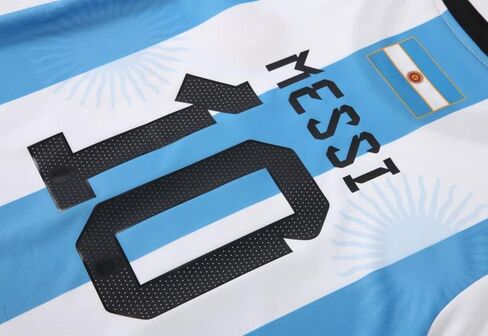 Argentina Champions No.10 Sports Soccer Football Boys Kids Youth Jersey Shirt Kit Set in Kuwait