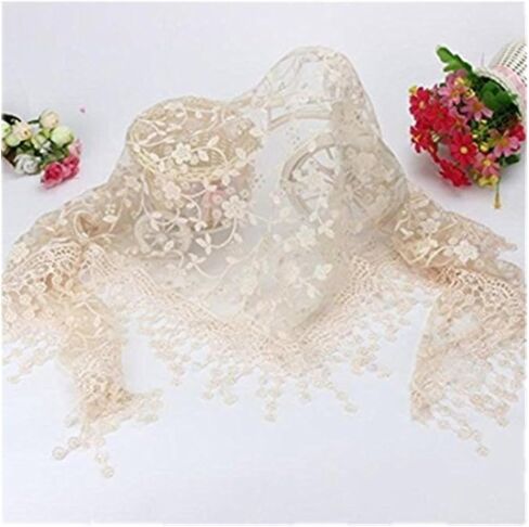 Vemonllas Luxury Newborn Boy Girl Baby Photography Props Wrap Lace Yarn Cloth Blanket (Beige) in Saudi Arabia