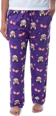 Harry Potter Womens' Luna Lovegood Glasses Chibi Allover Print Pajama Pants in Saudi Arabia
