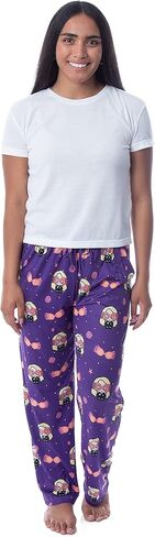 Harry Potter Womens' Luna Lovegood Glasses Chibi Allover Print Pajama Pants in Saudi Arabia