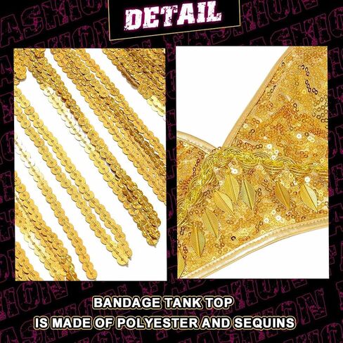 طقم تنانير بشراشيب من الترتر من كاكاكو، تنورة رقص شرقي لامعة، زي رقص قصير، زي حفلات الهذيان للنساء والفتيات in Kuwait