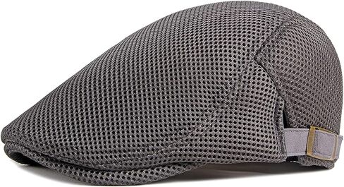 قبعة مسطحة شبكية للرجال من KADBLE تسمح بمرور الهواء للصيف قبعة موزع الصحف قبعة بيريه كابي اللبلاب قبعة موزع الصحف للقيادة والصيد in Kuwait