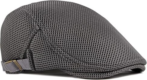 قبعة مسطحة شبكية للرجال من KADBLE تسمح بمرور الهواء للصيف قبعة موزع الصحف قبعة بيريه كابي اللبلاب قبعة موزع الصحف للقيادة والصيد in Kuwait