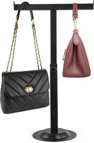 Fumingpal Handbag Display Stand, T-Bar Display Stand with Adjustable Height, Purse Display Stand, Countertop Display Stand for Jewelry/Scarf/Handbag in Kuwait
