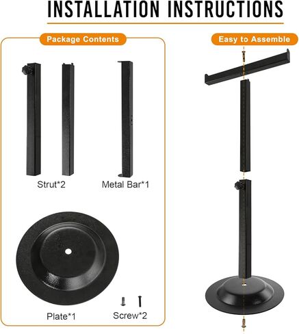 Fumingpal Handbag Display Stand, T-Bar Display Stand with Adjustable Height, Purse Display Stand, Countertop Display Stand for Jewelry/Scarf/Handbag in Kuwait