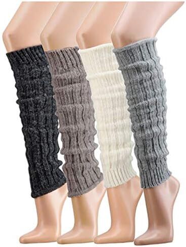 ليو ديزاين تدفئة الساق للنساء من صوف الألبكة الطبيعي، مزيج من صوف الحملان وصوف الألبكة لتدفئة الساق، تدفئة الكاحل - مقاس واحد- in Kuwait