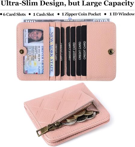 Repterbo Womens Wallet RFID Blocking Small Compact Bifold Genuine Leather Pocket Wallet Mini Wallets for Women Ladies Purse in Saudi Arabia